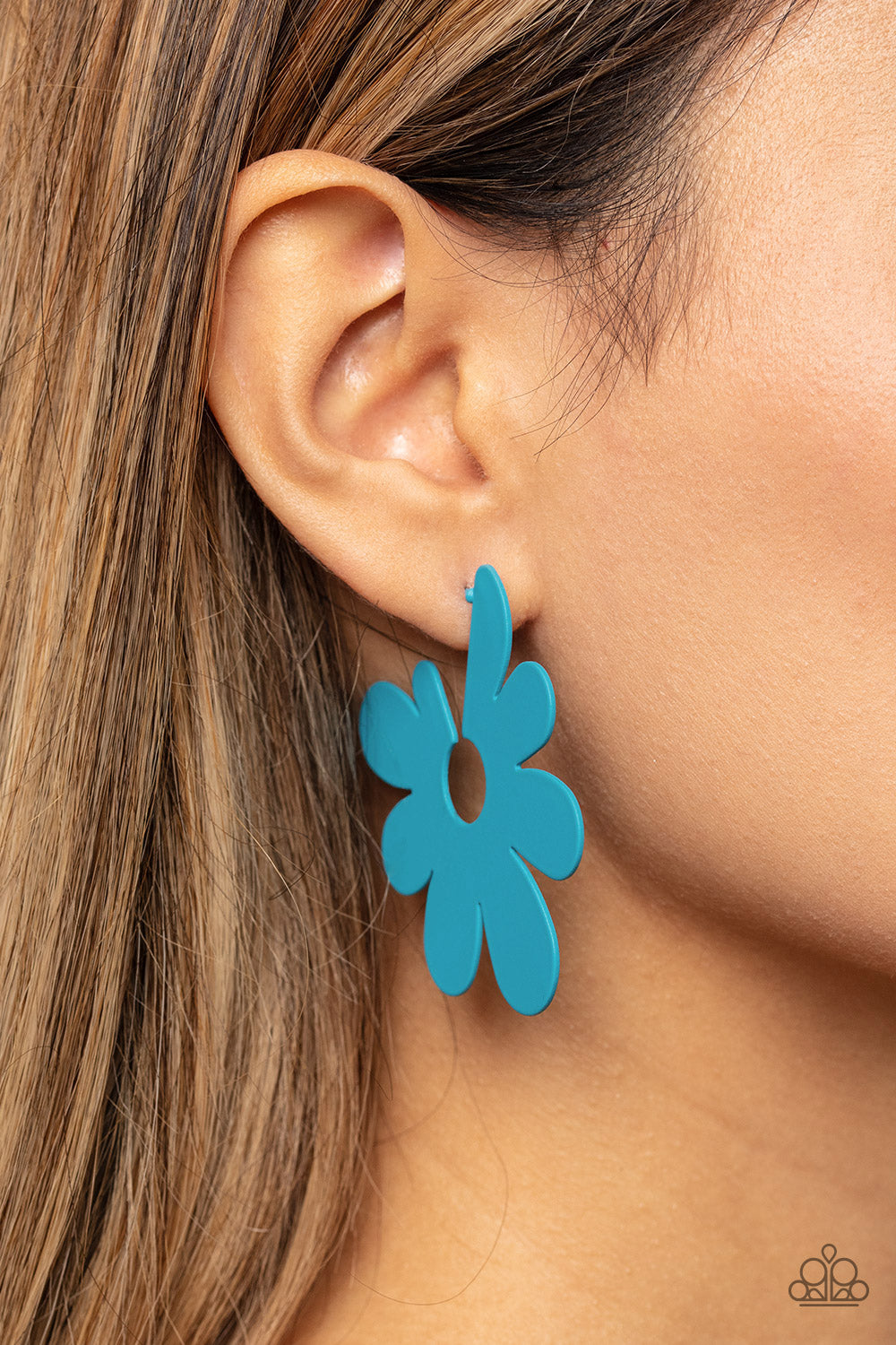 New Releases 4/6 Flower Power Fantasy - Blue Earrings