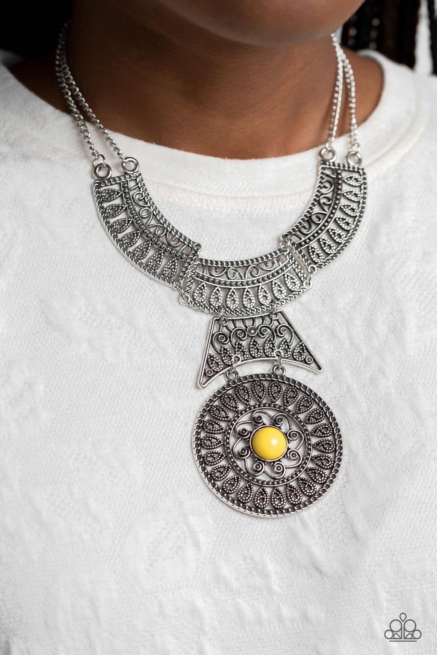 New Releases 5/25 Fetching Filigree - Yellow Necklace