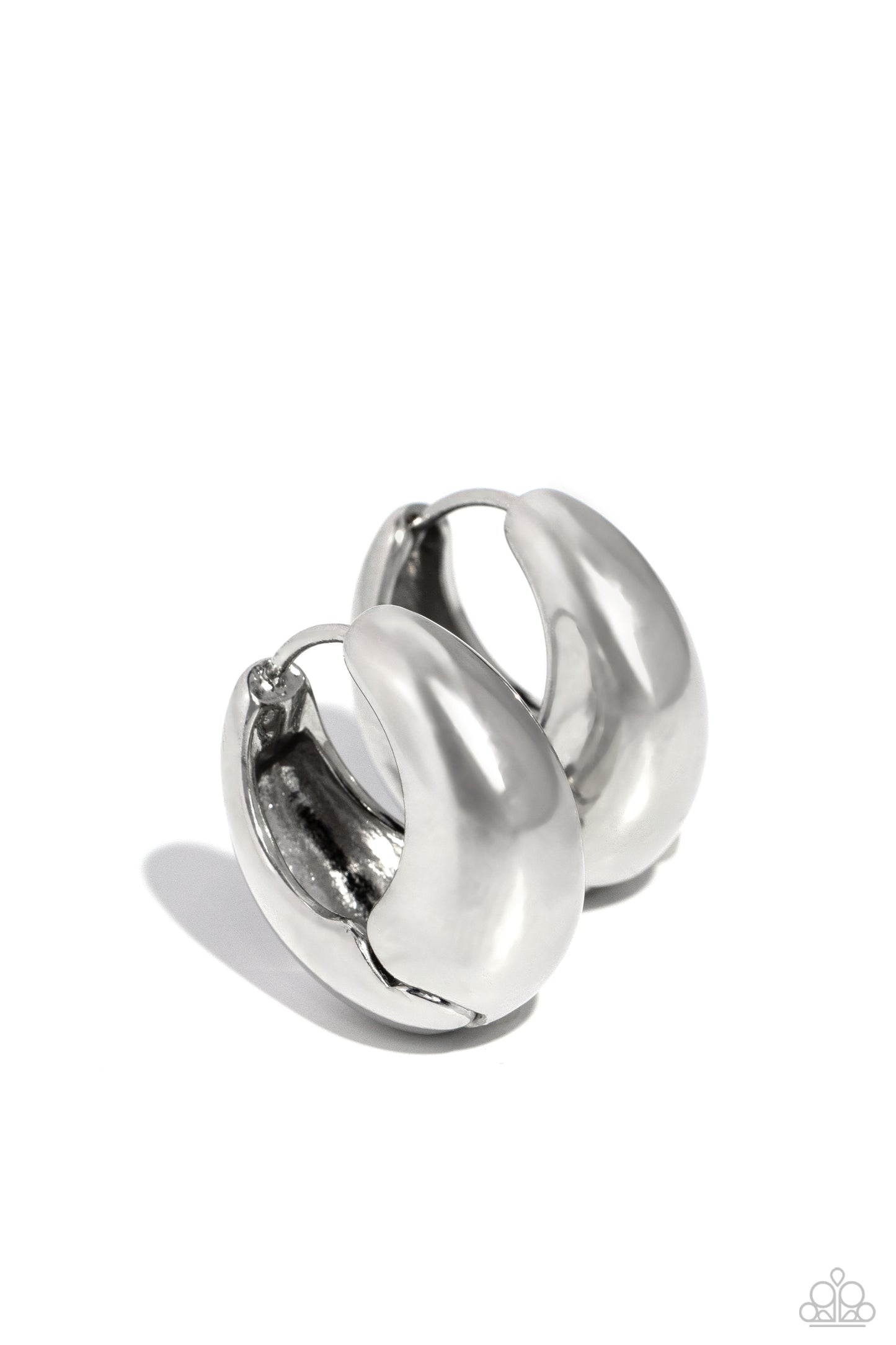 New Releases 10/30 Boss BEVEL - Silver Hoop Earrings