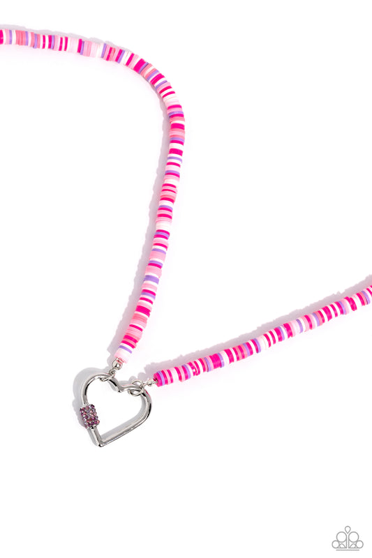 New Releases 1/18 Clearly Carabiner - Pink Necklace