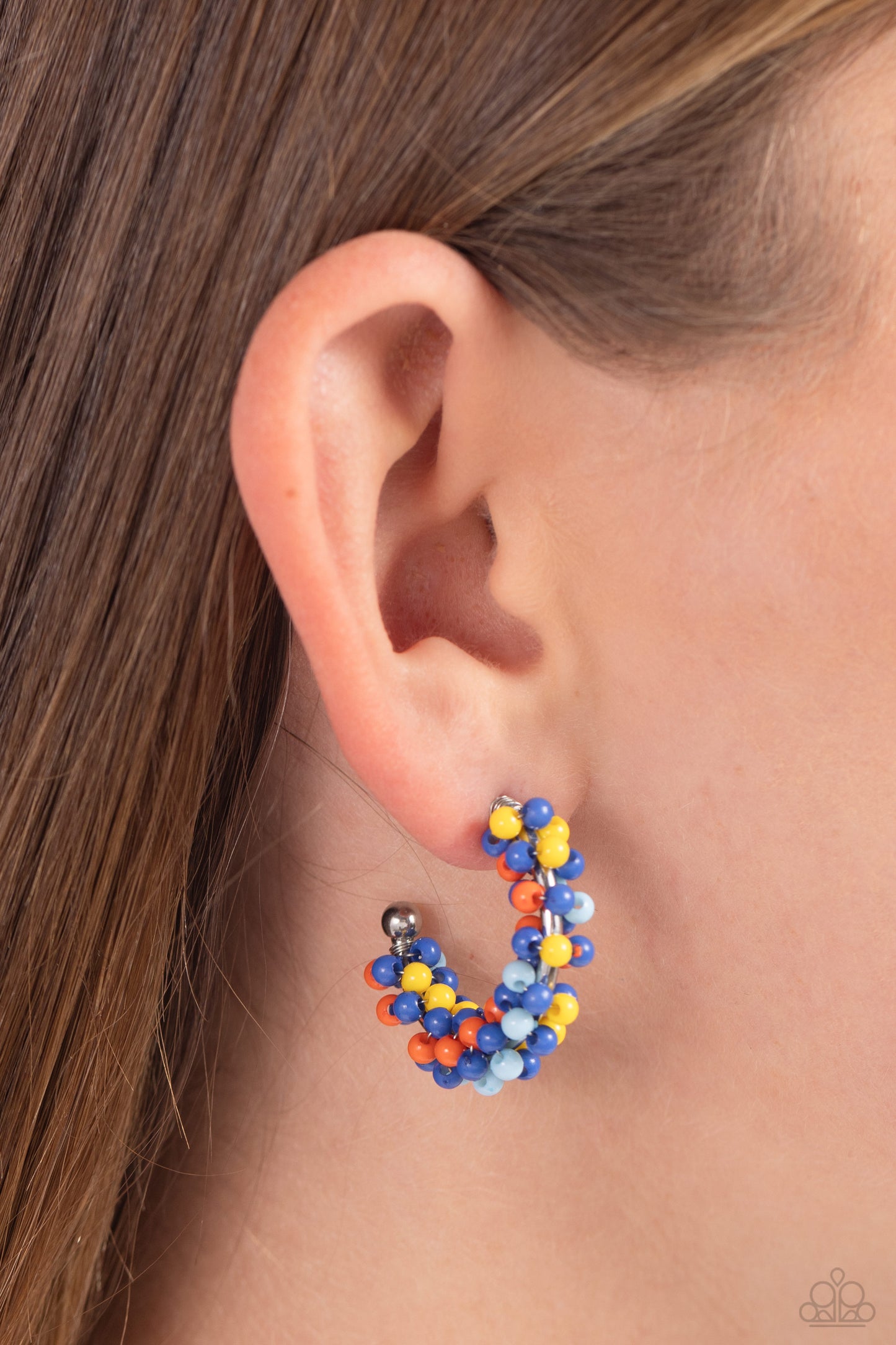 New Releases 11/30 Balloon Backdrop - Blue Hoop Earrings