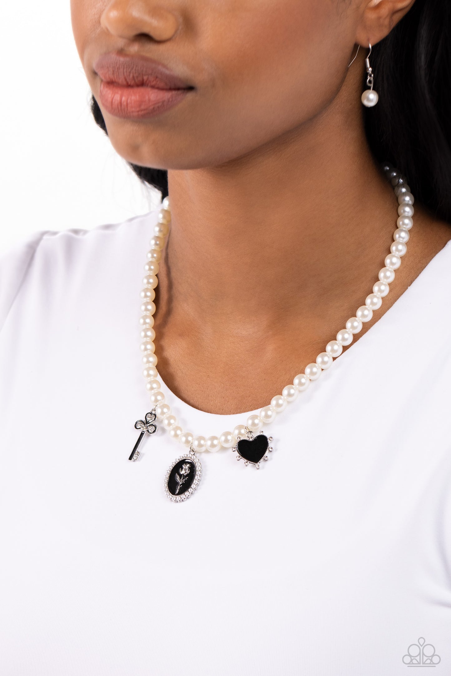 New Releases 12/1 Charming Collision - Black Necklace