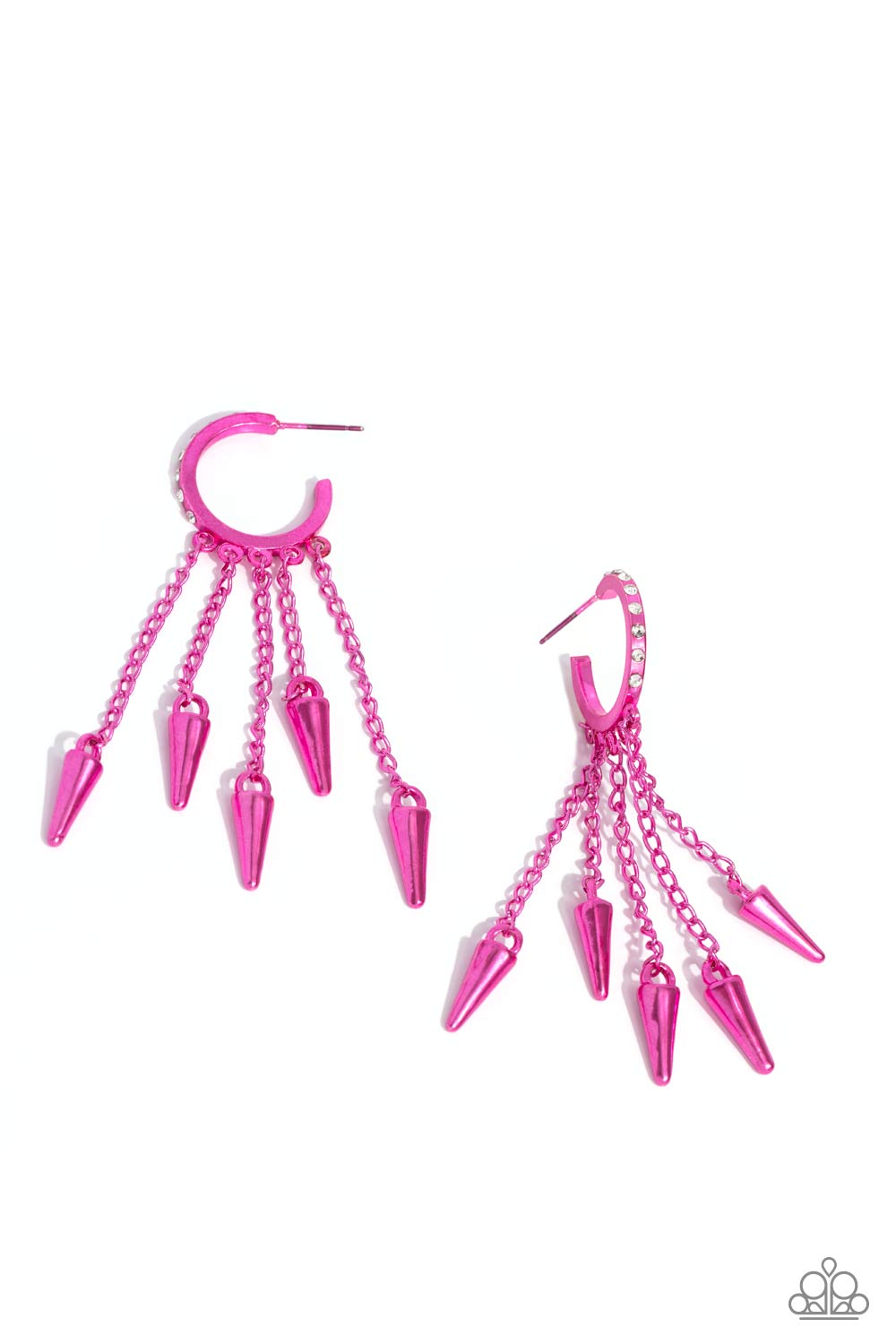 New Releases 2/14 Piquant Punk - Pink Hoop Earrings