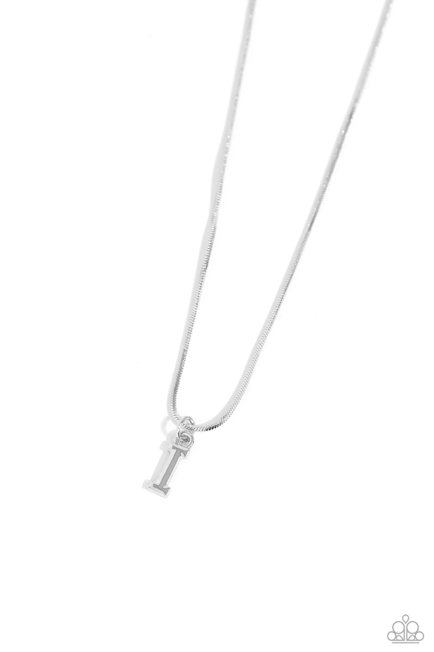 New Releases 10/18 Seize the Initial - Silver - I Necklaces