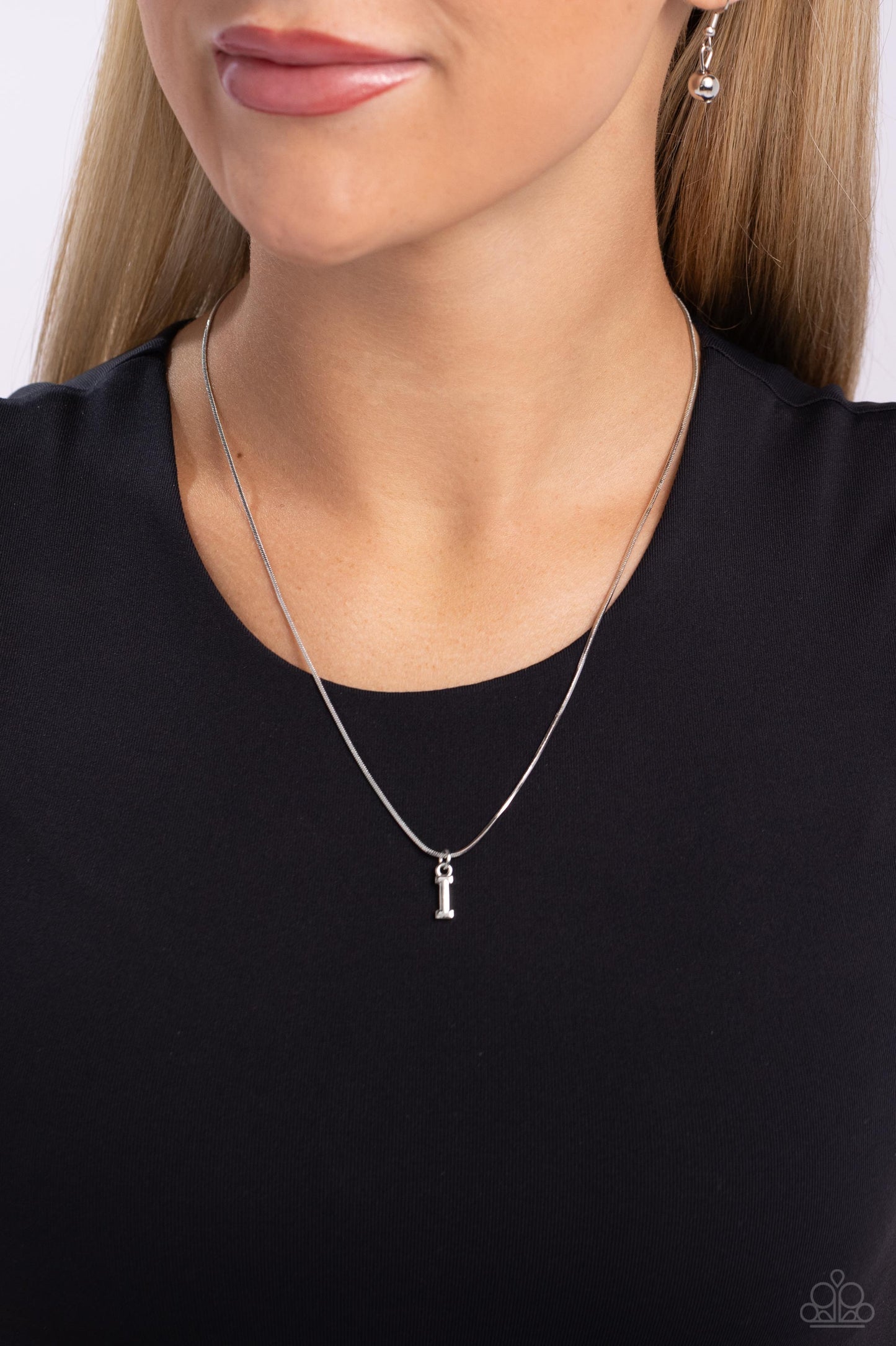 New Releases 10/18 Seize the Initial - Silver - I Necklaces