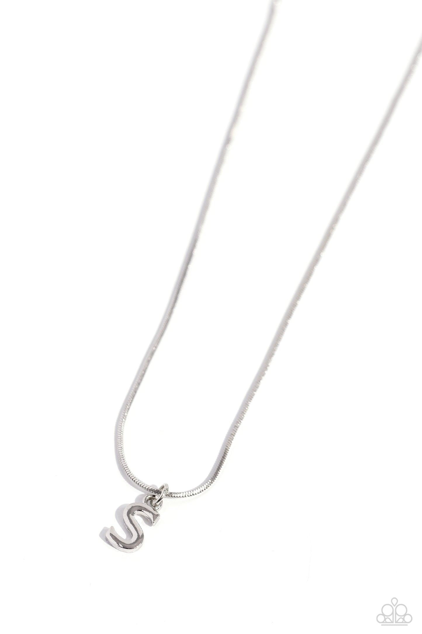 New Releases 10/18 Seize the Initial - Silver - S Necklace