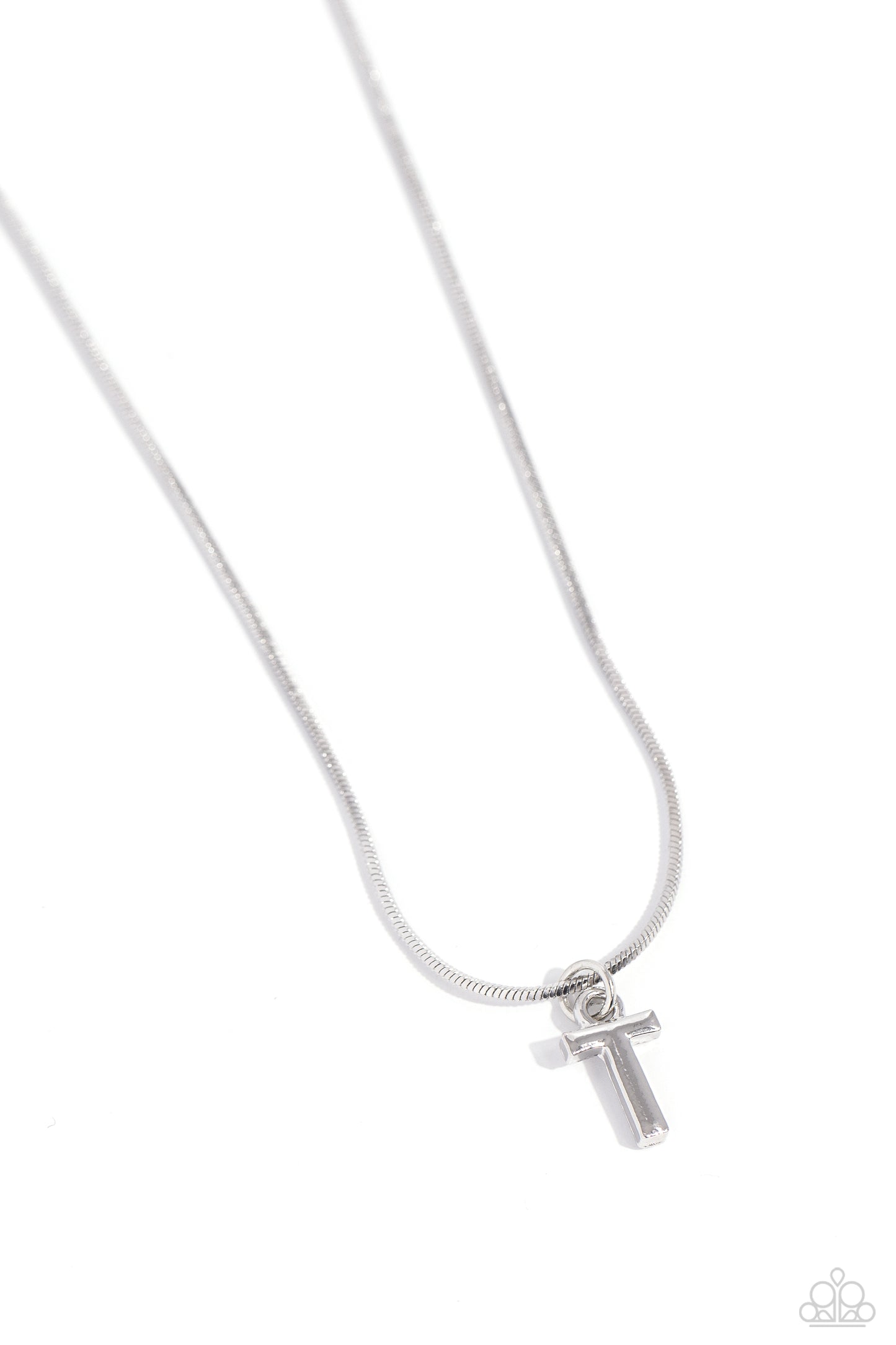 New Releases 10/18 Seize the Initial - Silver - T Necklace