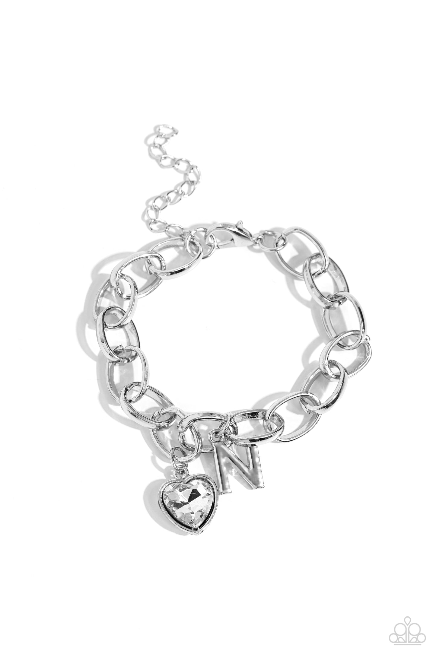 New Releases 11/23 Guess Now Its INITIAL - White - N Bracelet