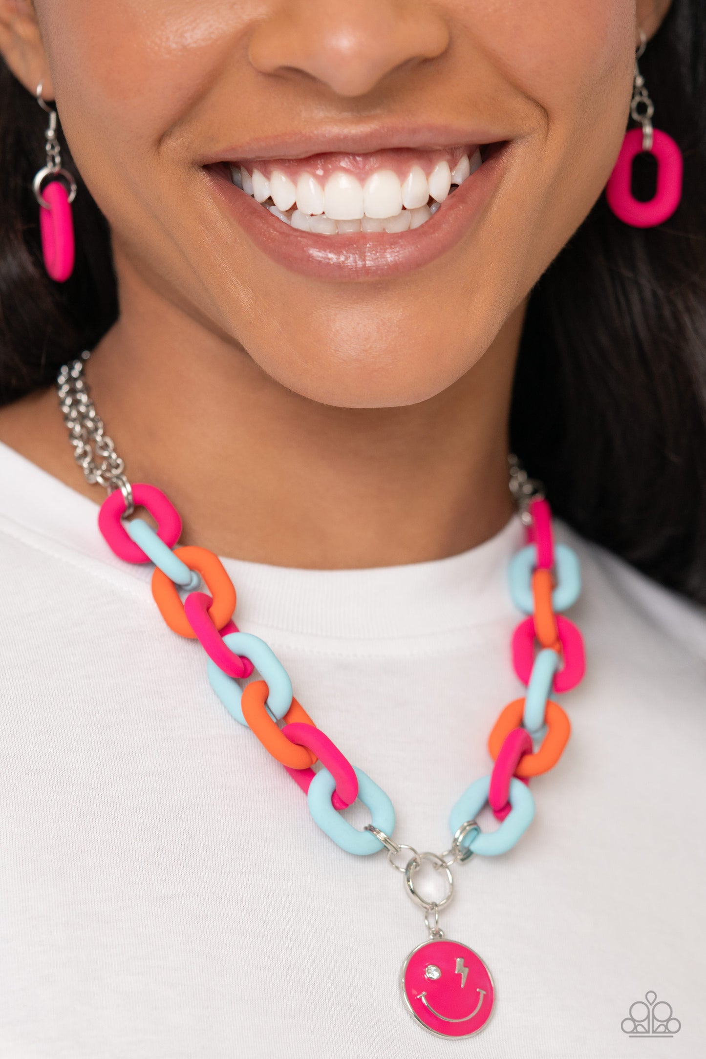 New Releases 3/11 Speed SMILE - Pink Necklace