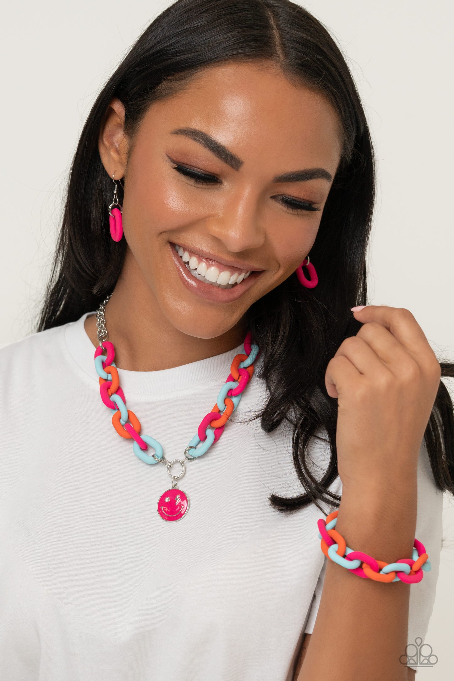 New Releases 3/11 Speed SMILE - Pink Necklace