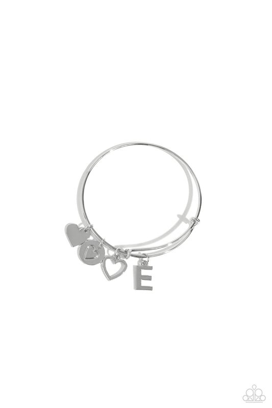 New Releases 1/18 Making It INITIAL - Silver - E Bracelet