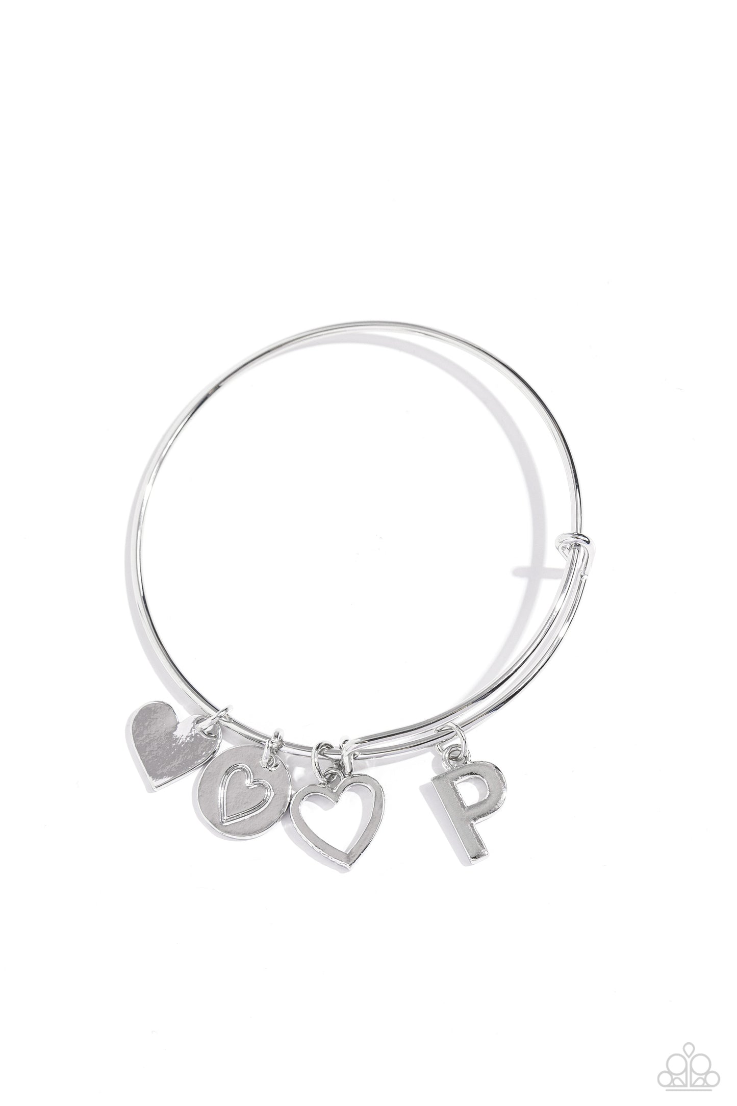 New Releases 1/18 Making It INITIAL - Silver - P Bracelet