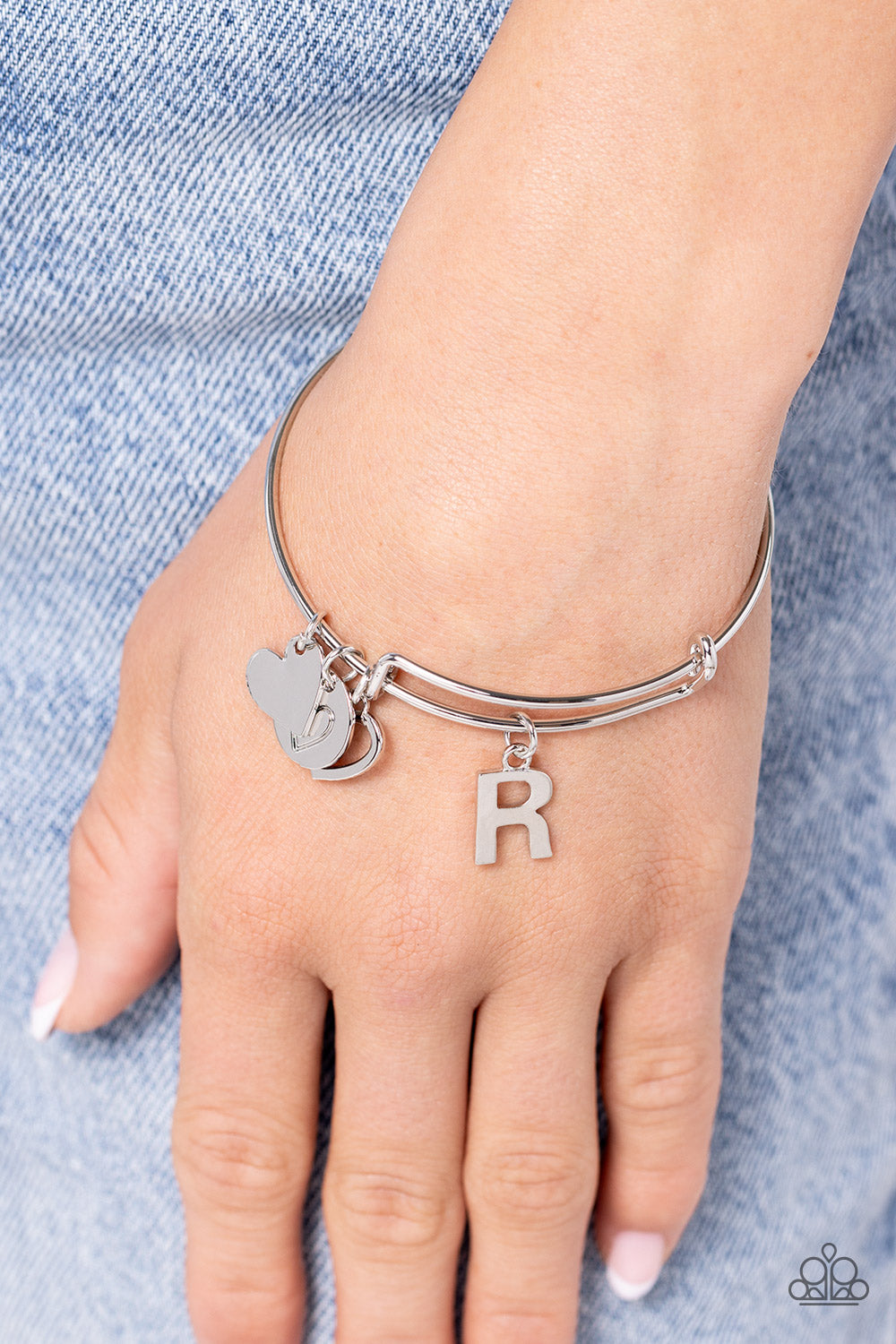 New Releases 1/18 Making It INITIAL - Silver - R Bracelet