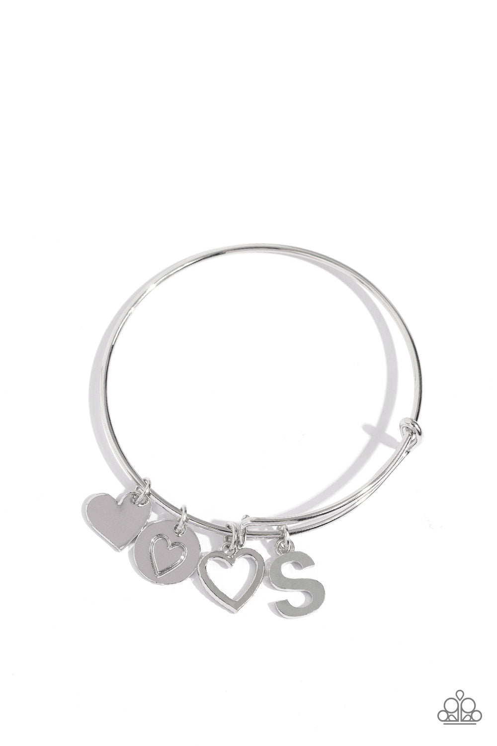 New Releases 1/18 Making It INITIAL - Silver - S Bracelet