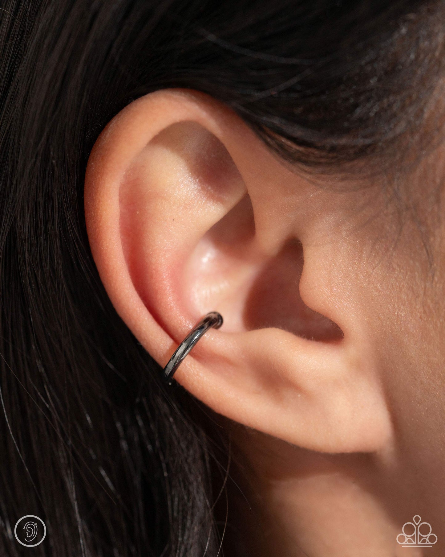 New Releases 2/20 Barbell Beauty - Black Cuff Earrings