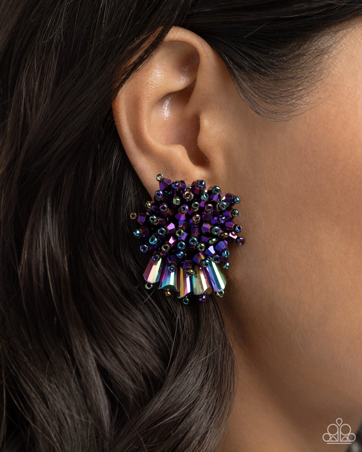 New Releases 3/14 Streamlined Sass - Purple Post Earrings