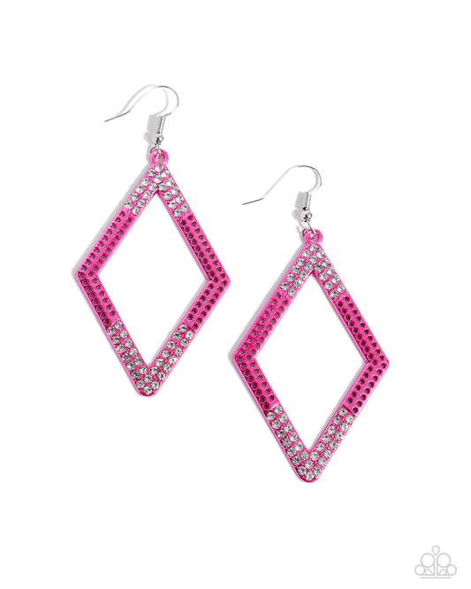 New Releases 3/11 Eloquently Edgy - Pink Earrings