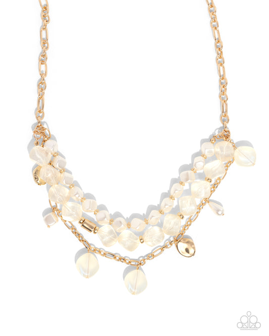 New Releases 3/18 Cubed Cameo - Gold Necklace