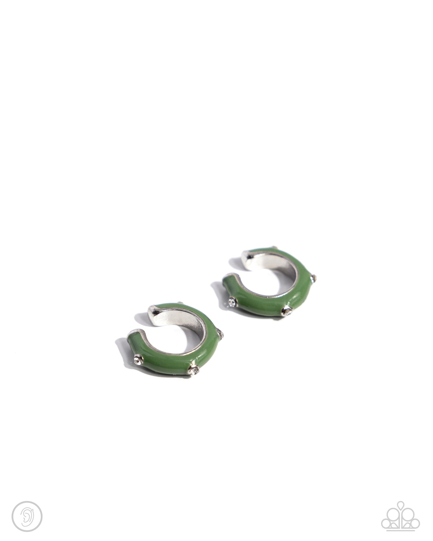 New Releases 2/26 Coastal Color - Green Cuff Earrings